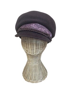 Vintage M. Madzelewski Warszawa Traditional Hat Brown Polish Mens Cap 1960s